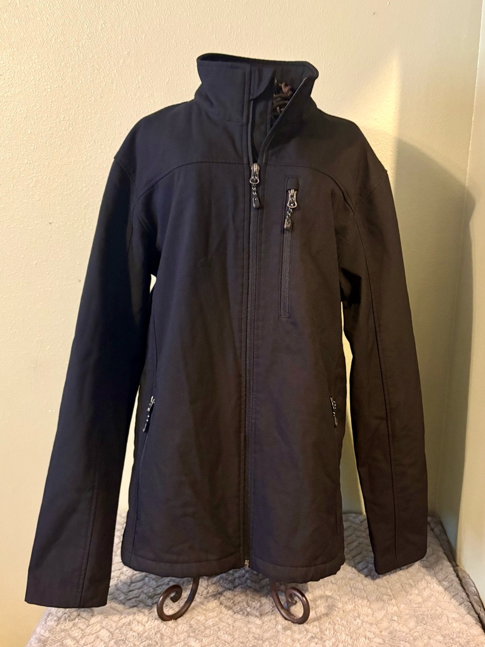 Swiss Tech Men's Black Performance Softshell Jacket